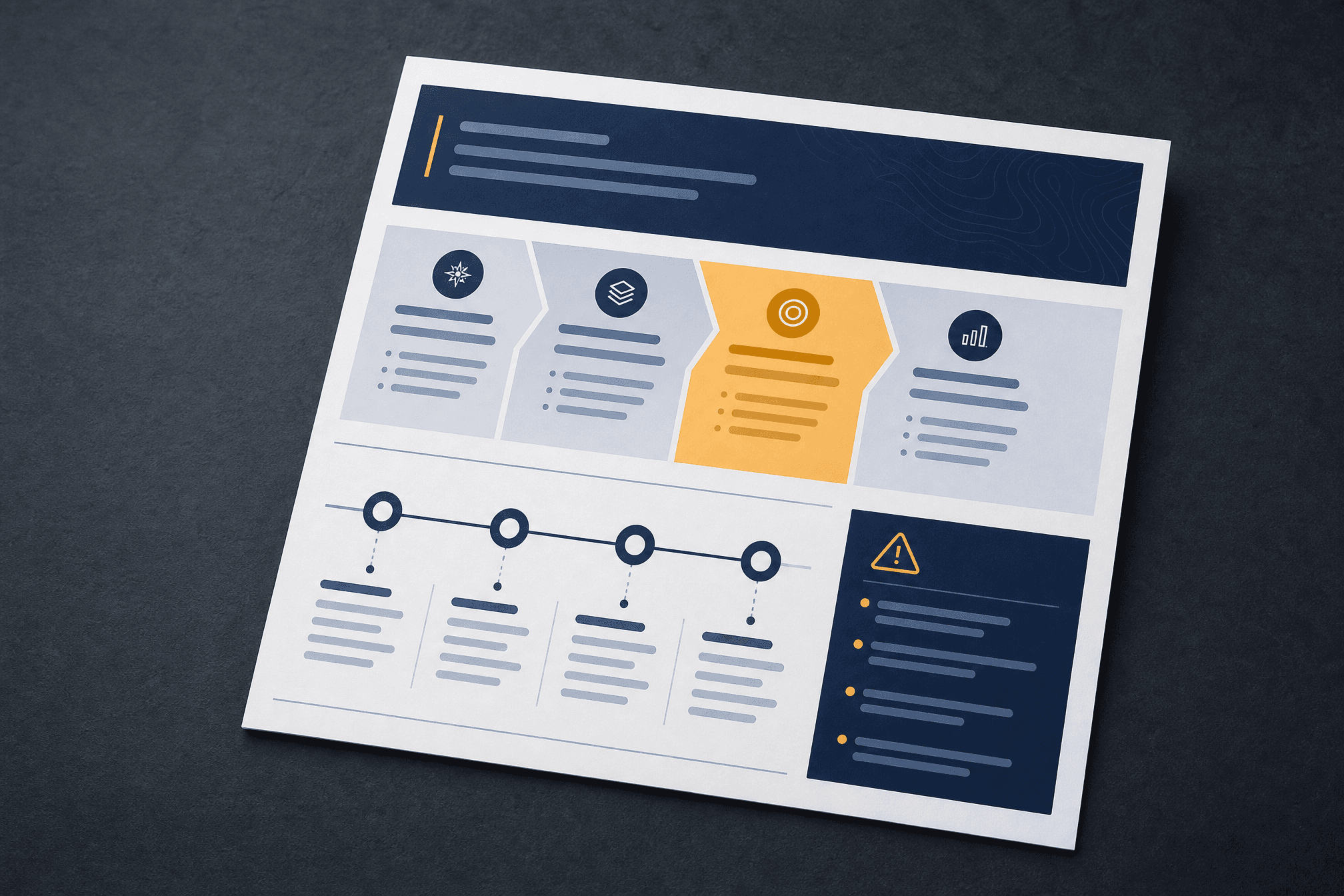 One-page brief template preview