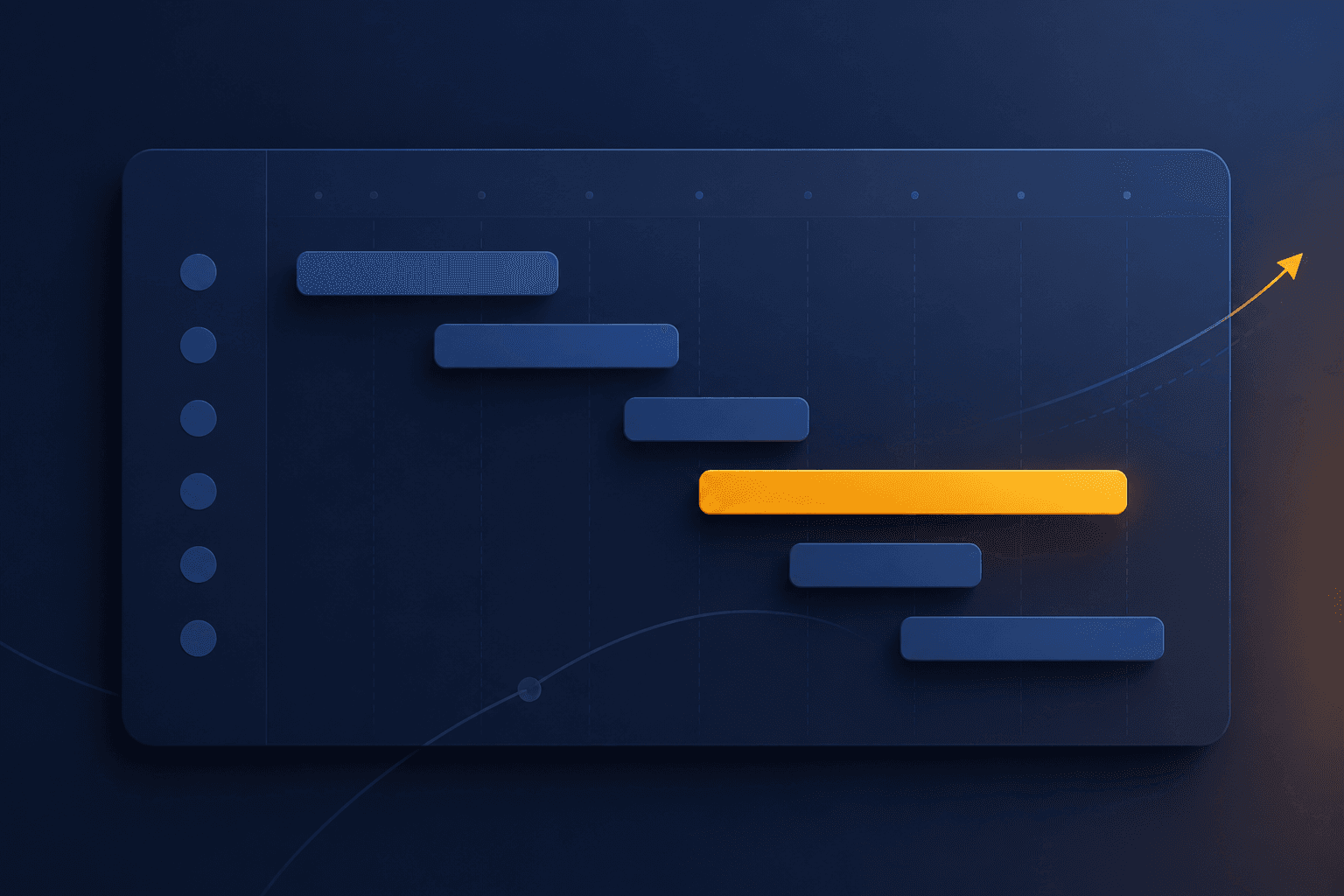 Gantt-lite schedule template preview