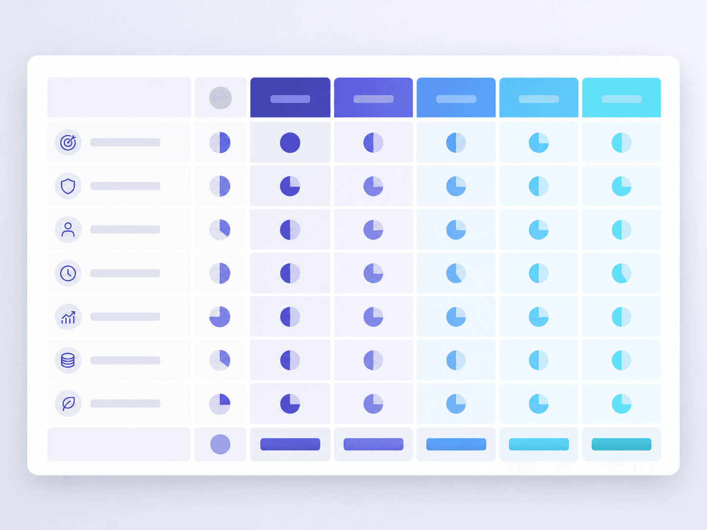 Scorecard matrix template preview